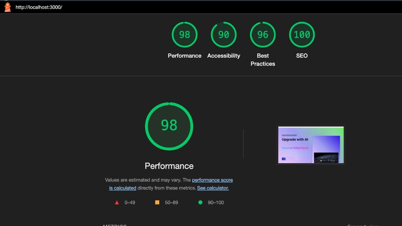Seo optimized landing page